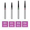 Infection ControlHouse Brand FG 856L.014 Super Coarse, Round End Taper, Single Use Diamond Bur