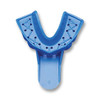 Tray-Aways #6 Perforated Small Lower Full-Arch Impression Trays, 12/Pk, Blue