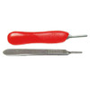 Keystone #6 Blade Handle, Bard Parker Style, Red Plastic 1/Pk. For #25 Blades