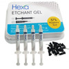 Infection ControlHexa Etchant Gel 37% Phosphoric Acid, Blue. 4 - 2 mL Syringes & 20 Pre-bent Tips