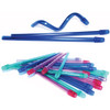 SafeBasics 6' Saliva Ejectors Clear Blue w/ Blue Tip 105/Pk. Easily shapes