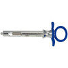 Miltex GripRite Metric Petite Aspirating Syringe with Blue Silicone Grips