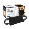 iMask Premium Ear-Loop Masks ASTM Level 3, Black, 50/Box