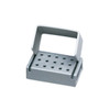 Palmero 15-Hole LA Anodized Aluminum Bur Block. Holds 15 LA Burs. Can be