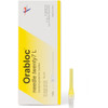 Orabloc Plastic Hub Nerve Block Dental Needle, 27G Long, Yellow, 100/Bx