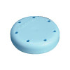 Plasdent Small Round Bur Block - Blue, Magnetic, 7 Burs Capacity, Diameter 1