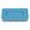 Plasdent Rectangular Bur Block - Blue, Magnetic, 14 Burs Capacity, Dimension