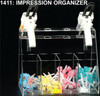Plasdent Clear Acrylic Impression Organizer, Holds 4 impression syringes with 4
