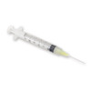 Monovac 3cc Syringe with 27ga Side Vented Irrigation Needle Tip (Yellow)