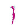 CareBrush Magenta Angled Standard Denture Brushes With Ergonomic Handle, 12/Pack