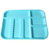 Plasdent Set-up Tray Divided Size B (Ritter) - Neon Blue, Plastic, 13-1/2' x