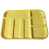 Plasdent Set-up Tray Divided Size B (Ritter) - Yellow, Plastic, 13-1/2' X