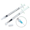 Plasdent 1 cc Luer Lock Syringes, Clear, 100/Bx. Disposable, Non-Sterile