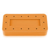 Plasdent Rectangular Bur Block - Spectrum Tangerine,14 Burs Capacity. Magnetic