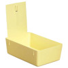 Plasdent Lab Pan - Yellow Plastic Pan with plastic center clip. 7 3/8' x 4 5/8'