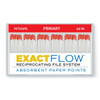 ExactFlow Absorbent Paper Points, Primary, Color Coded, 60 Per Box. Made
