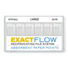 ExactFlow Absorbent Paper Points, Large, Color Coded, 60 Per Box. Made