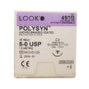 Look 5/0, 18' vicryl undyed braided absorbable suture with reverse-cutting C-3