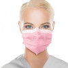 Uniguard Fluidbloq Earloop Mask 4-Ply, PINK 50/Pk. Nose&Chin