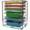 Zirc Multi-Mod 8-Place Rack, Can hold 8 trays or 4 tubs with covers, Adjustable