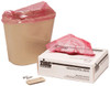 Handi-Hopper Liners - Red Biohazard, 7' x 10' x 3' gusset. Box of 100 liners