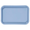 Zirc 9-3/8' x 6-3/8' x 7/8' Blue Mini Setup Tray - F Size, Flat