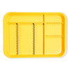 B-Lok Divided Tray, Size B (Ritter) - Neon Yellow, Plastic 13-3/8' x 9-5/8' x