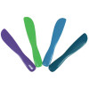 Mighty Mixer Assorted color 4/pk, Plastic Spatula with a Broad, Medium Flex