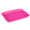 Zirc 9-3/8' x 6-3/8' x 7/8' Neon Pink Mini Setup Tray - F Size, Flat