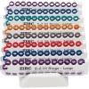 E-Z ID Instrument Rings Large 1/4' - Assorted Jewel Package of 25 Rings