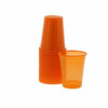 Monoart Plastic Cups Orange, 200 ml, 100/Pkg.