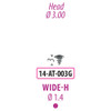 Screws and Tacks 1.4 mm x 3 mm, Wide Head Screw
