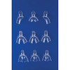 Crystal Disposable Impression Trays Full Arch Lower, Large, NonPerforated, 12/Packg.