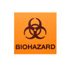 Biohazard Labels   Biohazard Labels, 2 x 2, 25/Pkg.