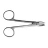 Scissors 4.5" Crown, Curved, Serrated