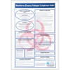 Infection ControlBloodborne Pathogens Compliance Wall Chart Bloodborne Pathogens Compliance Wall Chart, 13Ã‚â€ x 19Ã‚â€