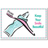 Keep Your Smile Beautiful Postcard Toothpaste/Brush Postcard, 250/Pkg., RC2304