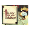 It's Time For Your Checkup Postcard Stop Watch Postcards, 250/Pkg., RC5532