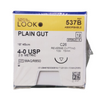 Sutures. Plain Gut. 537B 4-0 18" C-26 1/2 Circle 15mm 12/Pack