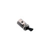 Toggle Valve, On/Off, 3-Way, Black