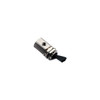 Toggle Valve, Momentary, 3-Way, Normally Closed, Black