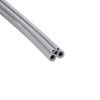 FC Tubing, 4 Hole, Vinyl Gray; Box of 100ft