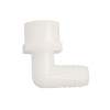 1/2" FPT x 5/8" Barb Elbow Adapter, Plastic
