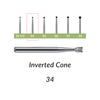 Carbide Burs. FG-34 Inverted Cone. Pack of 100/Bag