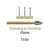 Carbide Burs. FG-7104 T&F 12-blades Flame. Pack of 100/Bag