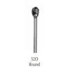 Buffalo Dental, Round (52D) Diamond Cut Fine HP Carbide Bur, 18080FDM
