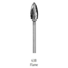 Buffalo Dental, Flame (63B) Dual Cut Regular HP Carbide Bur, 18120