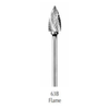 Buffalo Dental, Flame (63B) Diamond Cut Coarse HP Carbide Bur, 18120CDM