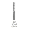 Buffalo Dental, X-Small Cylinder (33C) Dual Cut Regular HP Carbide Bur, 18180