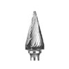 Buffalo Dental, 1/2" Cone (B1/2) Diamond Cut Coarse Carbide Bur w/ 1/4" Shank, 19300CDM